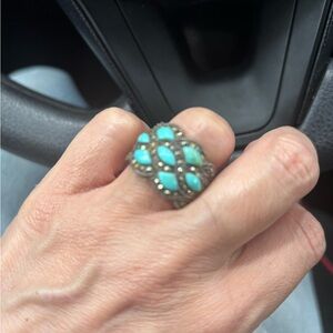 Turquoise Silver Women's Ring